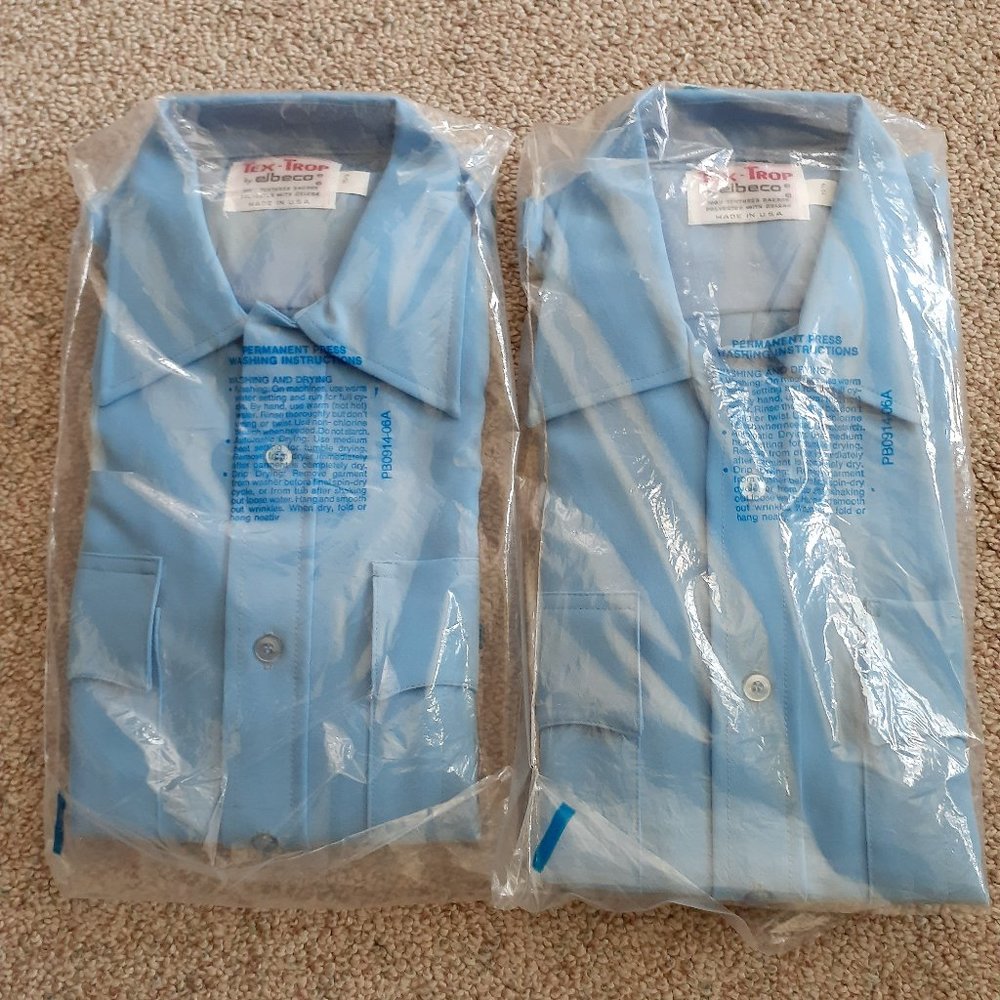 2 shirts NWOT ELBECO short sleeve uniforms shirts size 15.5